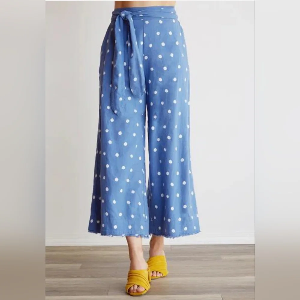 Anthropologie by Cloth & Stone Bella Dahl Belted High Waisted Crop Pant - Picture 2 of 13